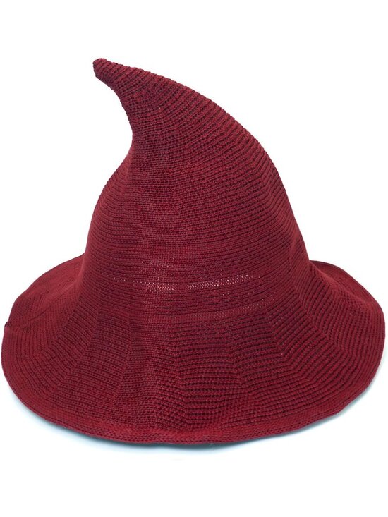 Other - 🎃Women's Red Knitted Cap Halloween Masquerade Cosplay Costume Witch Hat